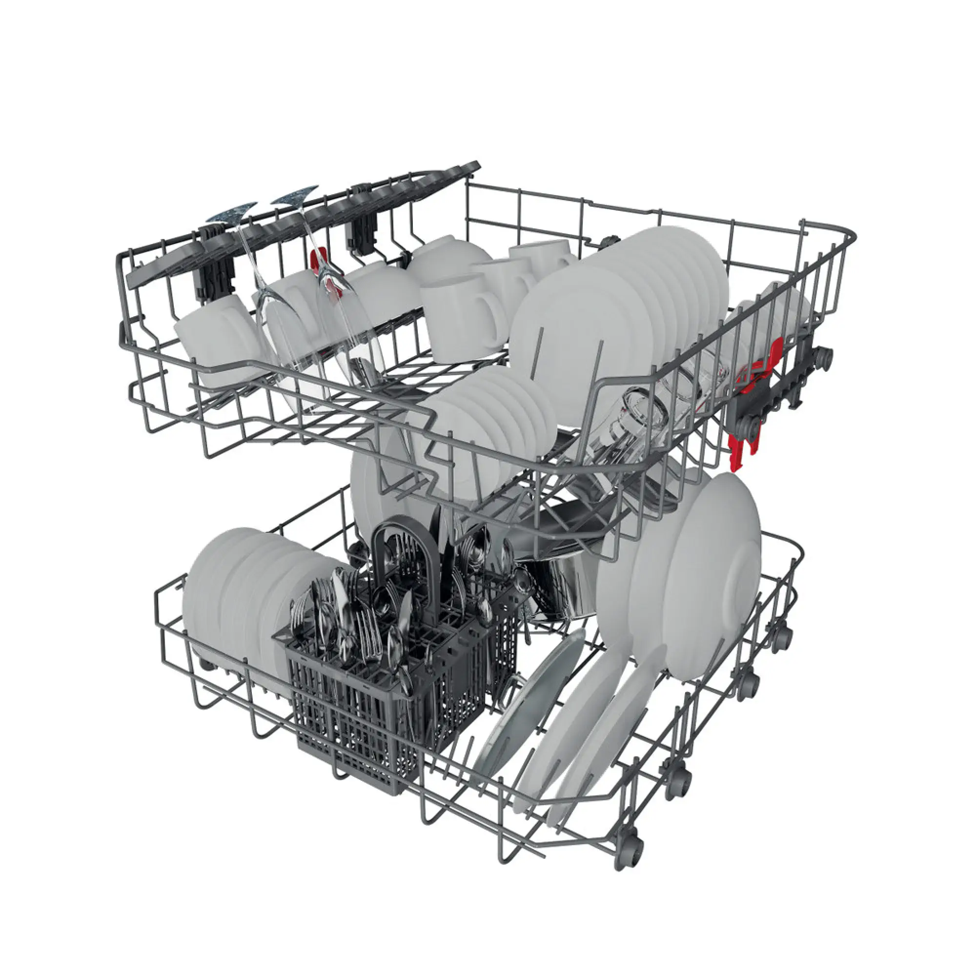 Photo of  غسالة صحون ويرلبول المدمجة (Built-in): لون أبيض، حجم كامل - موديل WIE 2B19 N UK 