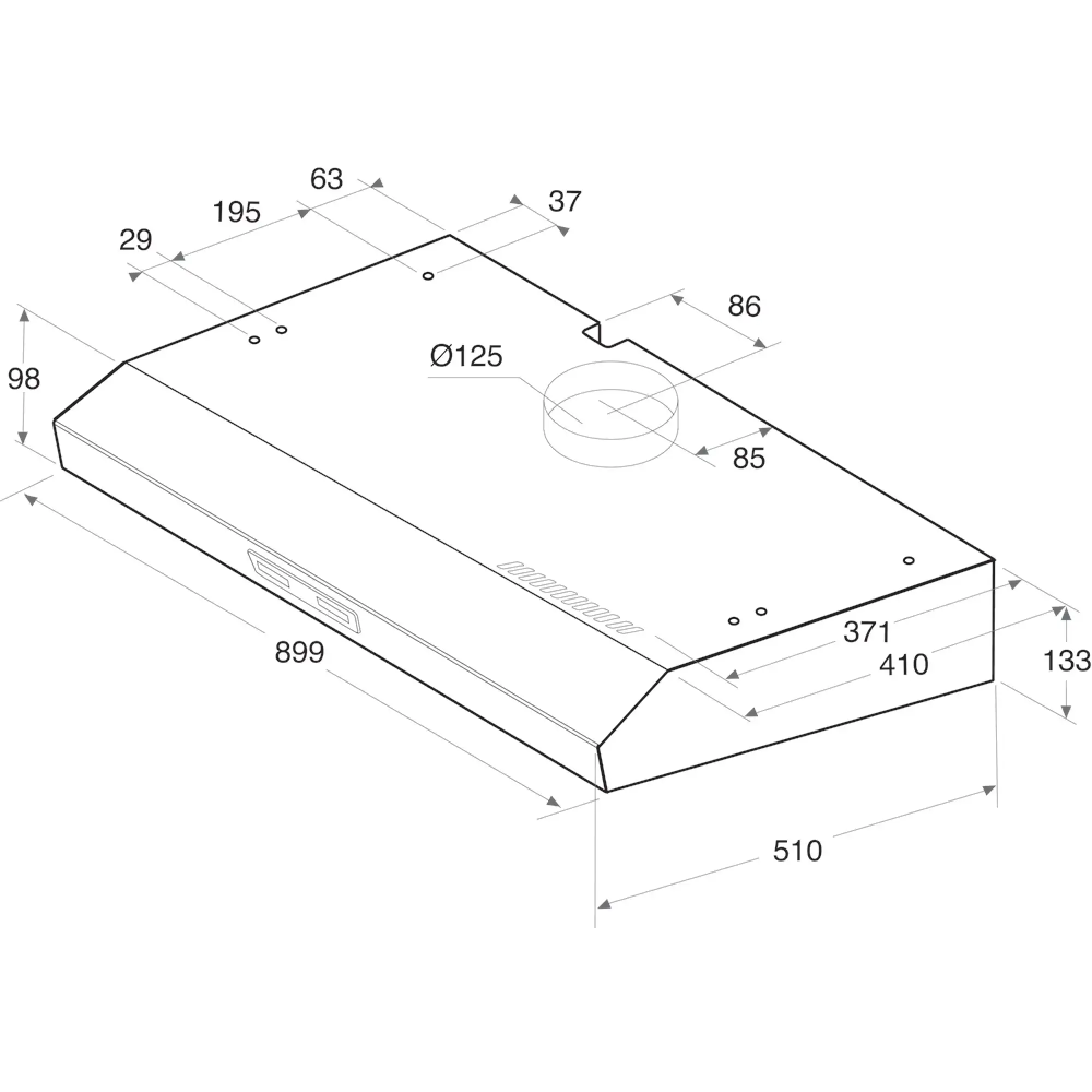 Photo of شفاط مطبخ جداري من ويرلبول - موديل WSLK 95 LS G
