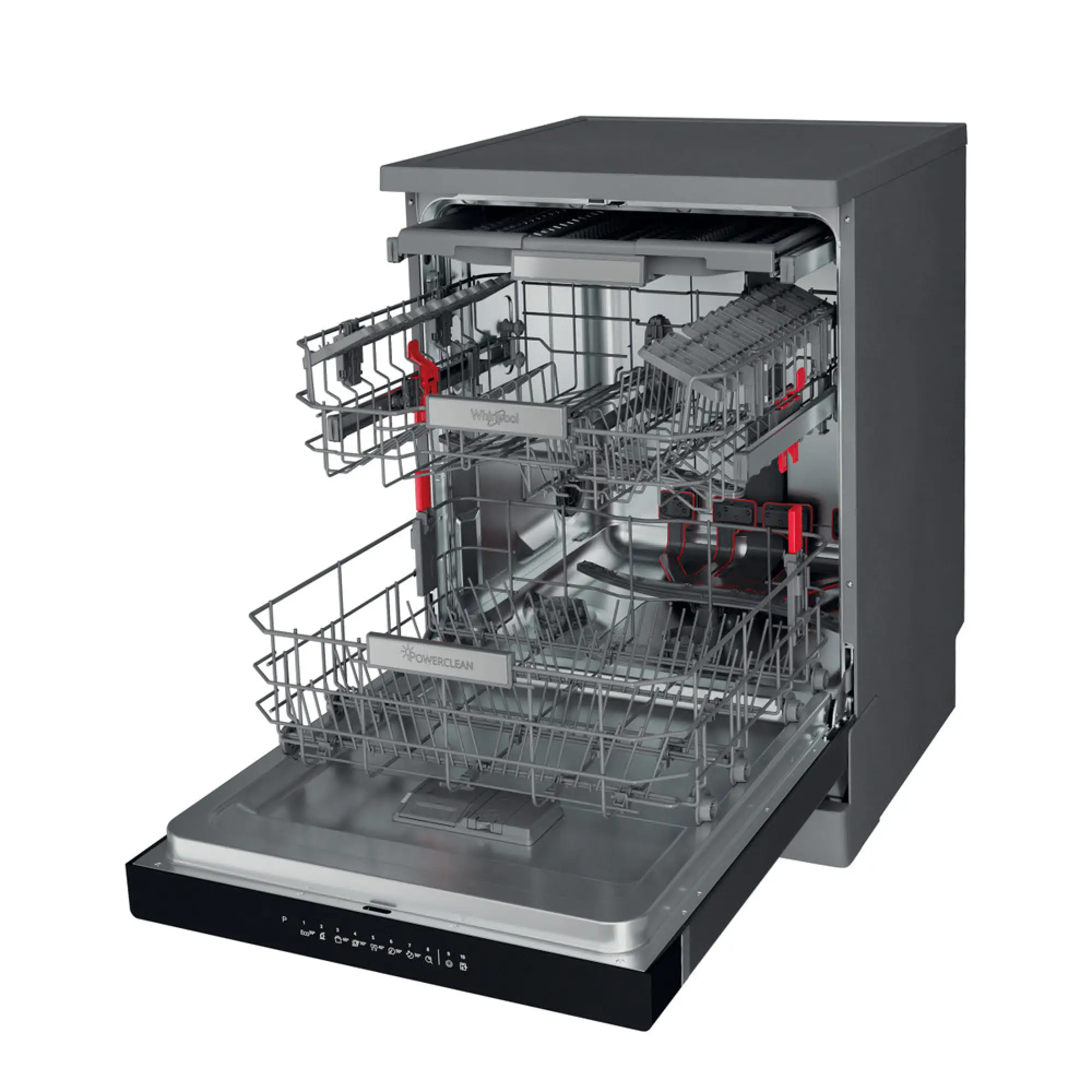 Photo of غسالة صحون ويرلبول: لون إنوكس، حجم كامل – موديل WFO 3O41 PL X UK