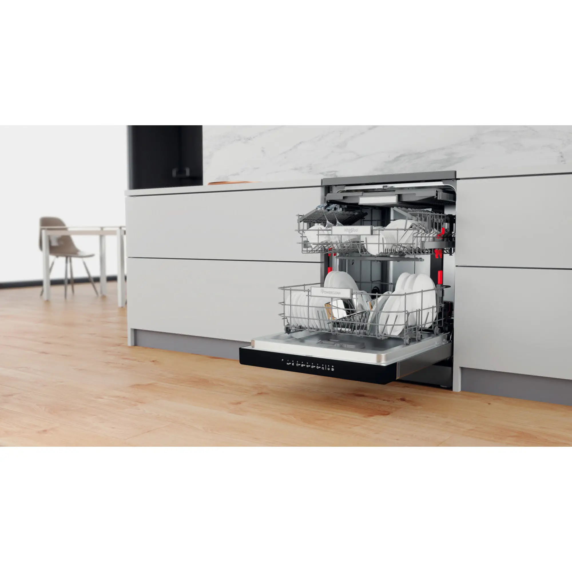 Photo of غسالة صحون ويرلبول: لون إنوكس، حجم كامل – موديل WFO 3O41 PL X UK