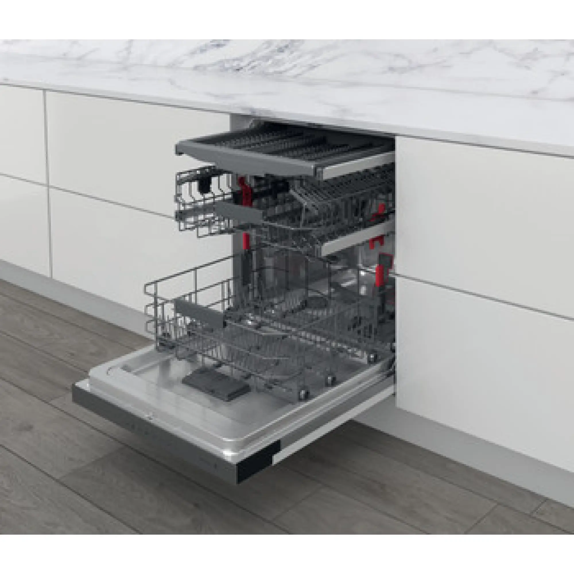 Photo of 	غسالة صحون ويرلبول نصف مدمجة: لون إنوكس، بحجم كامل  WBC 3C34 PF X