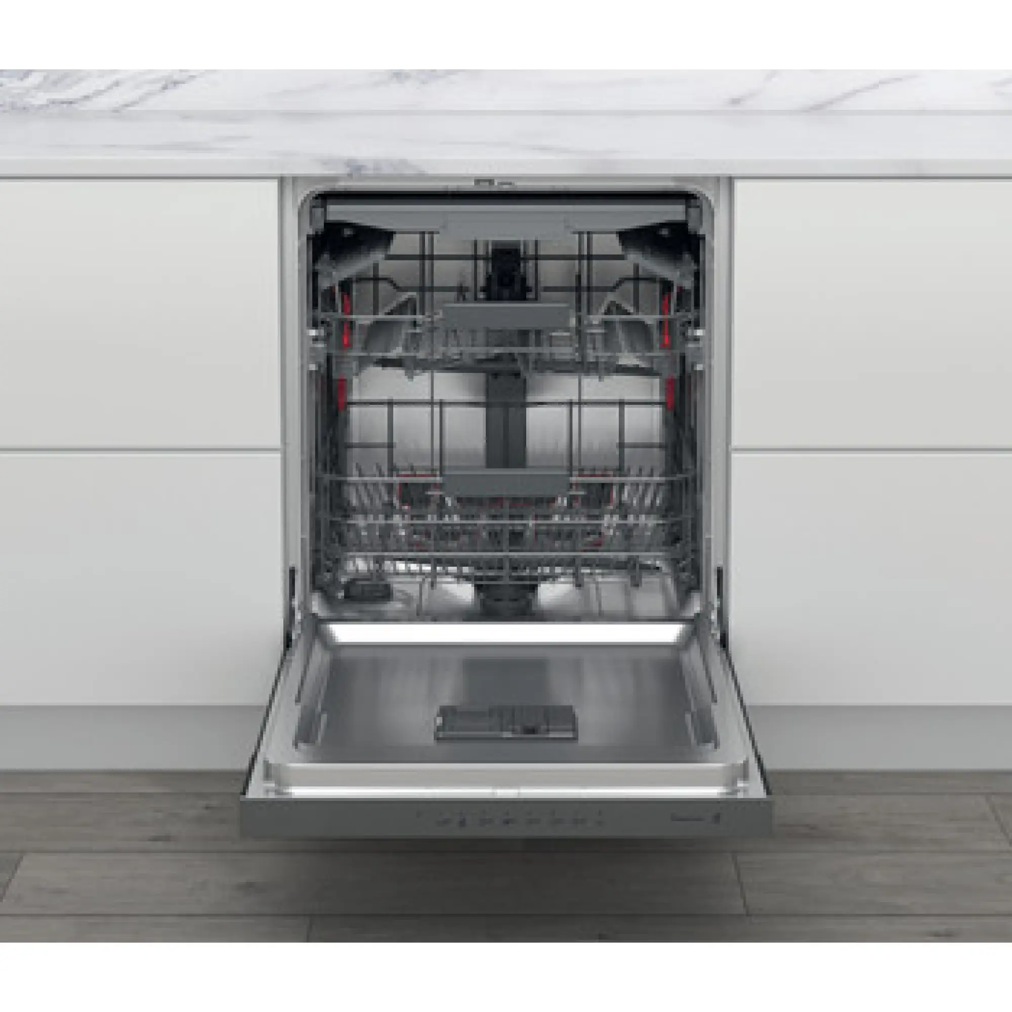 Photo of 	غسالة صحون ويرلبول نصف مدمجة: لون إنوكس، بحجم كامل  WBC 3C34 PF X