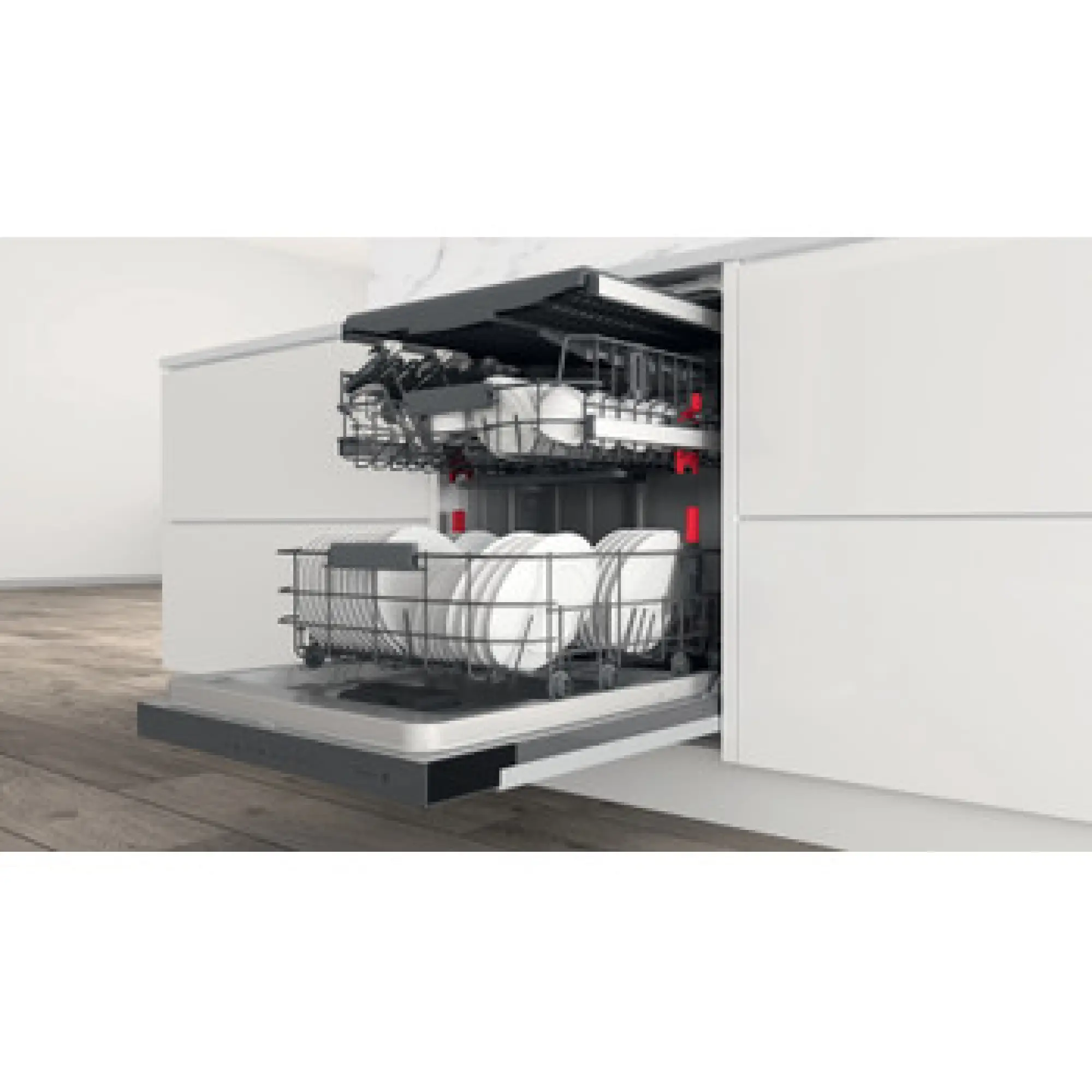 Photo of 	غسالة صحون ويرلبول نصف مدمجة: لون إنوكس، بحجم كامل  WBC 3C34 PF X