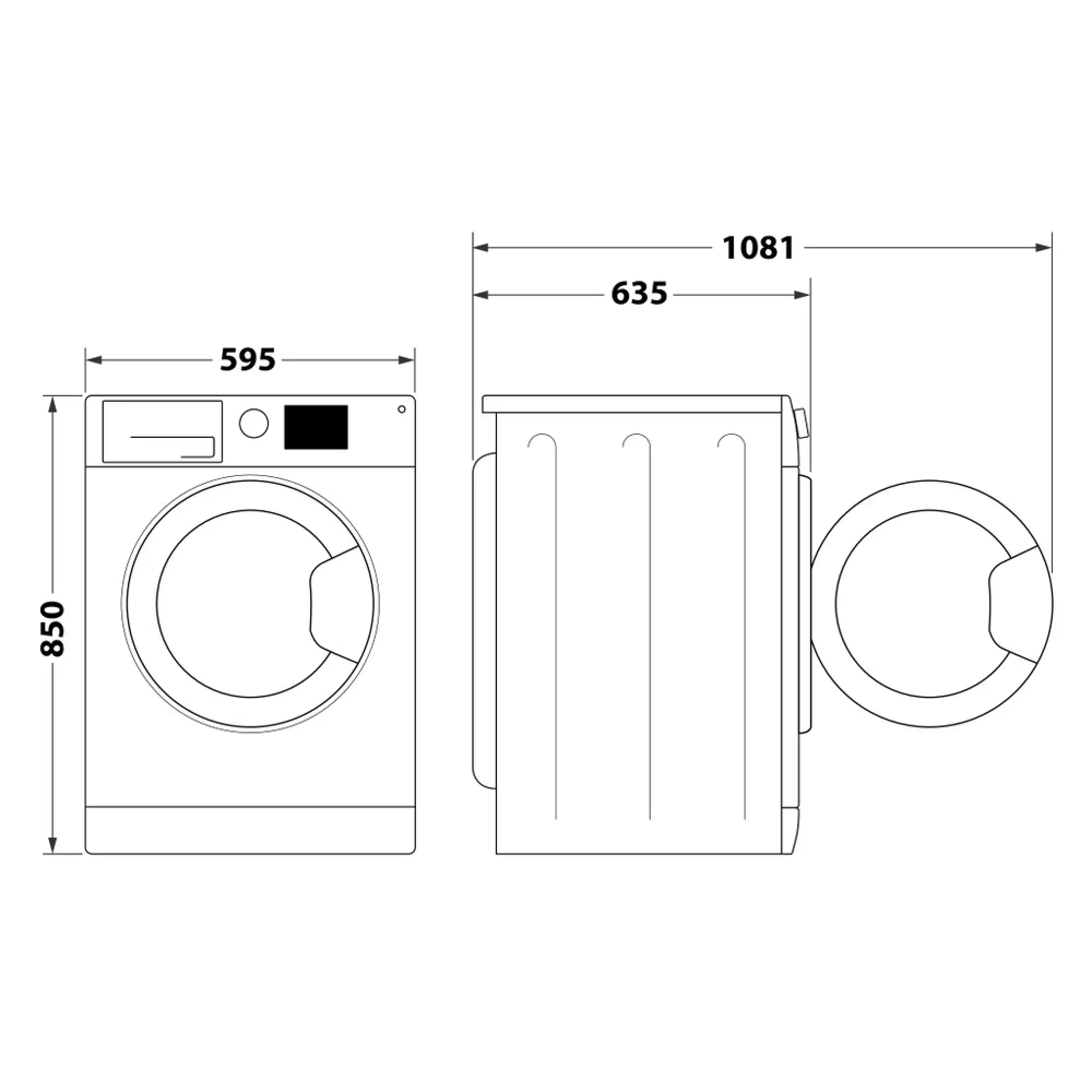 Photo of غسالة ملابس Whirlpool  ذات تحميل أمامي: 10 كجم FFD 10449 CV GCC