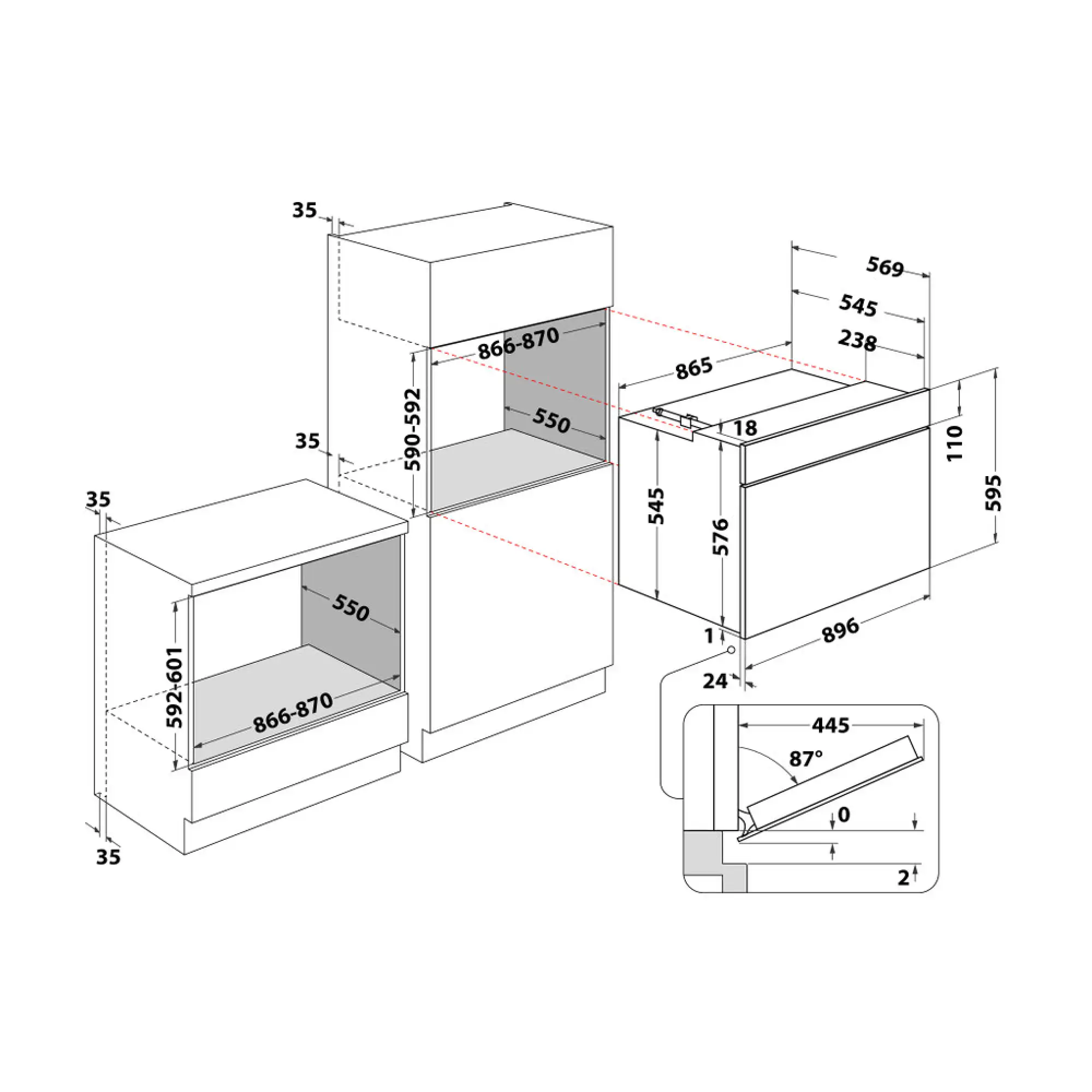 Photo of فرن غاز مدمج ويرلبول: لون إينوكس - MSA I 5G3F IX