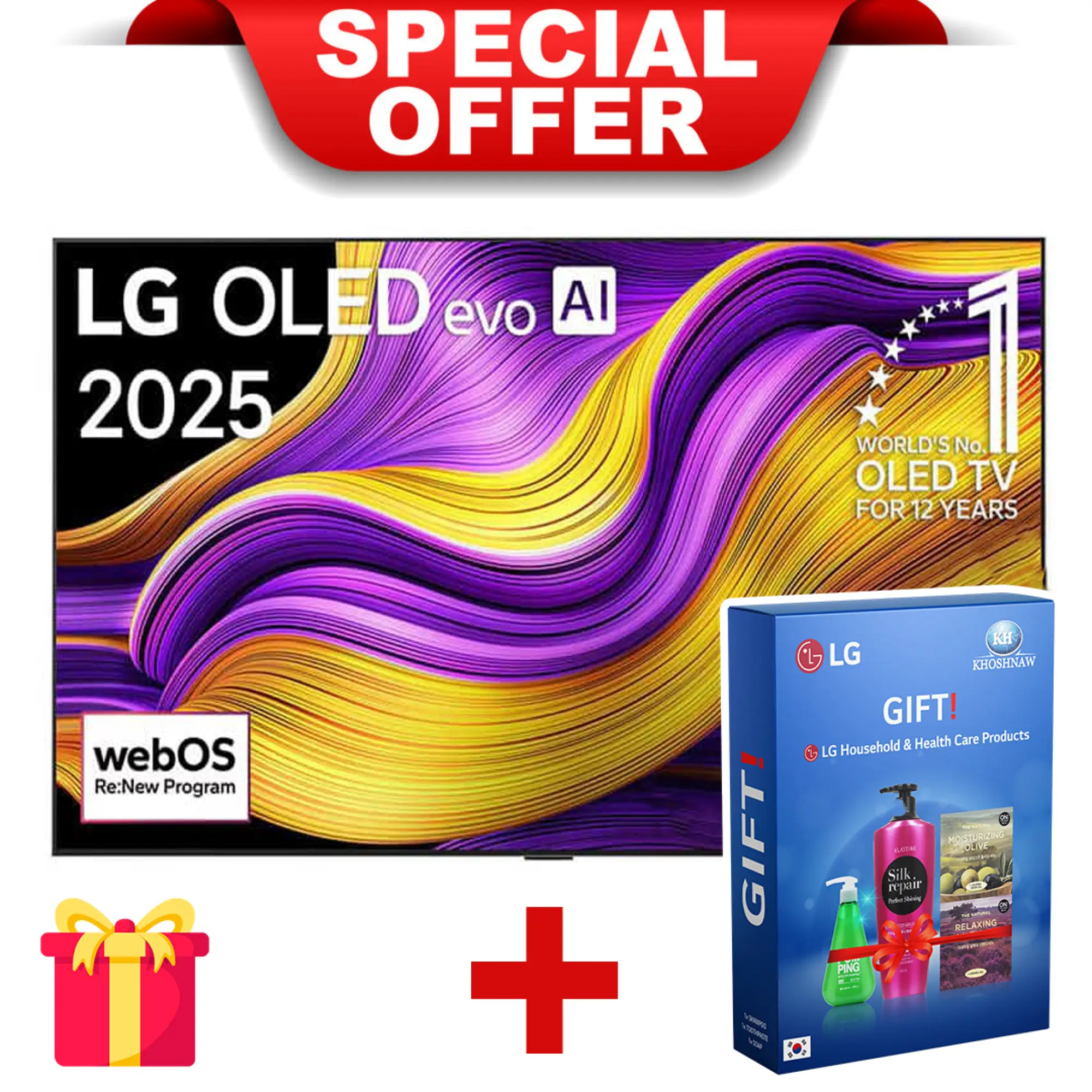 Photo of تلفزيون LG OLED evo AI G5 مقاس 65 بوصة بدقة 4K 165Hz ومدعوم بجهاز التحكم AI Magic remote وواجهة webOS25 طراز عام 2025