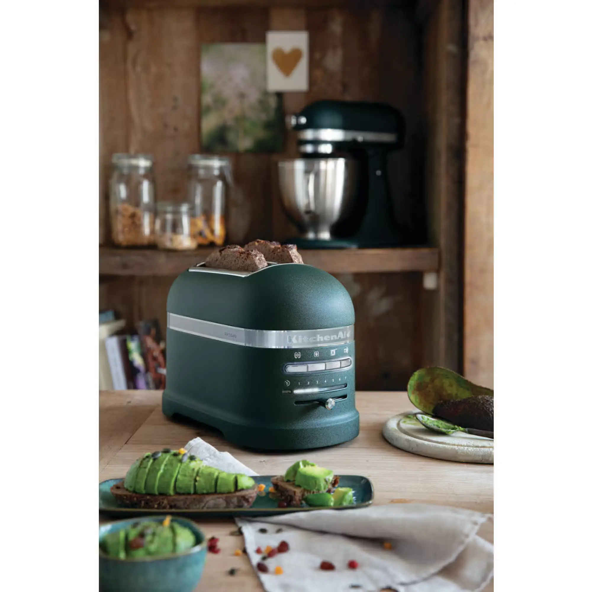 Photo of تۆستەری ئارتیزانی کیچن ئەید بە 2 خانە، ڕەنگی: سەوزی تۆخ | 5KMT2204BPP