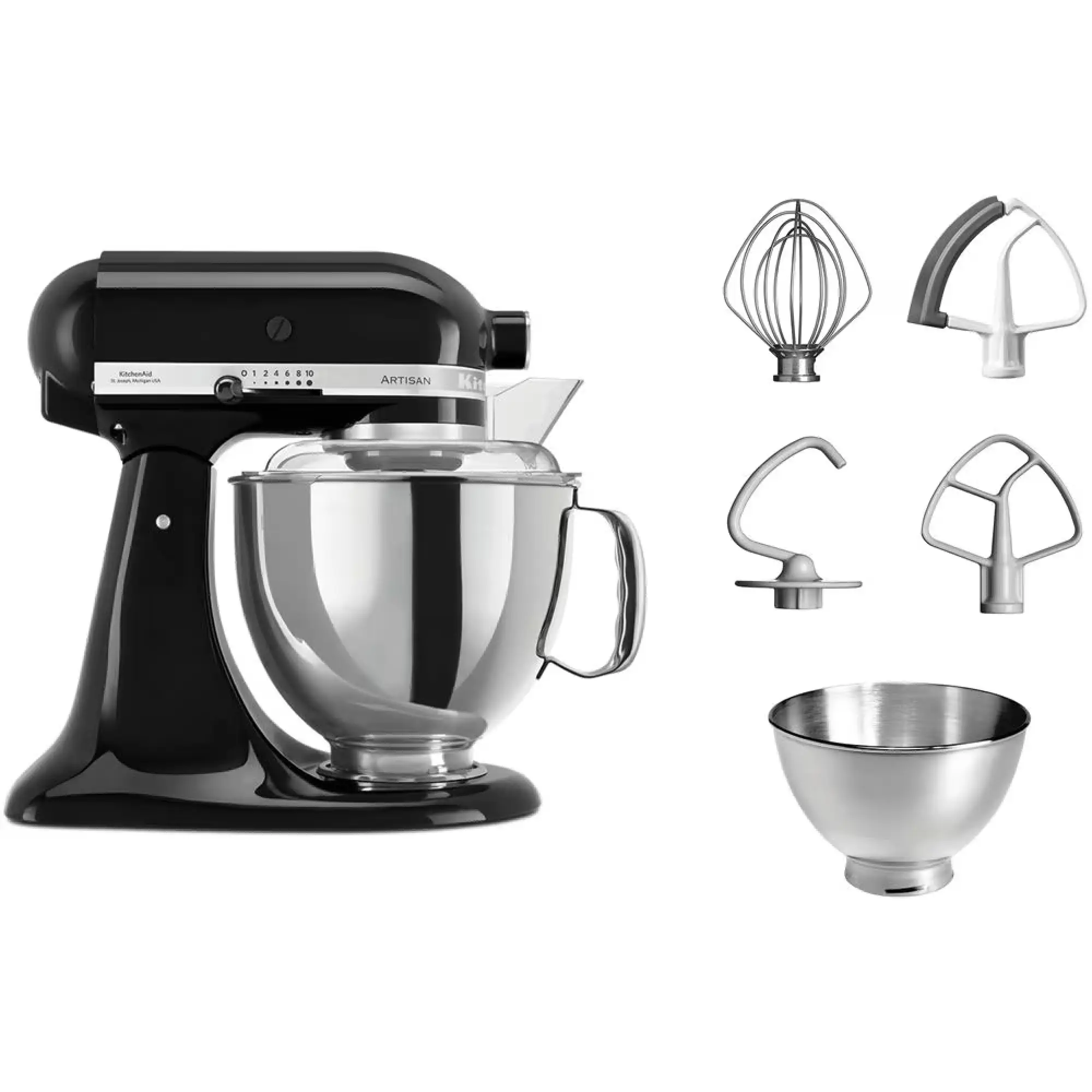 Photo of KitchenAid Artisan Elegance mixer 4.8L, Color: Onyx Black | 5KSM175PSBOB