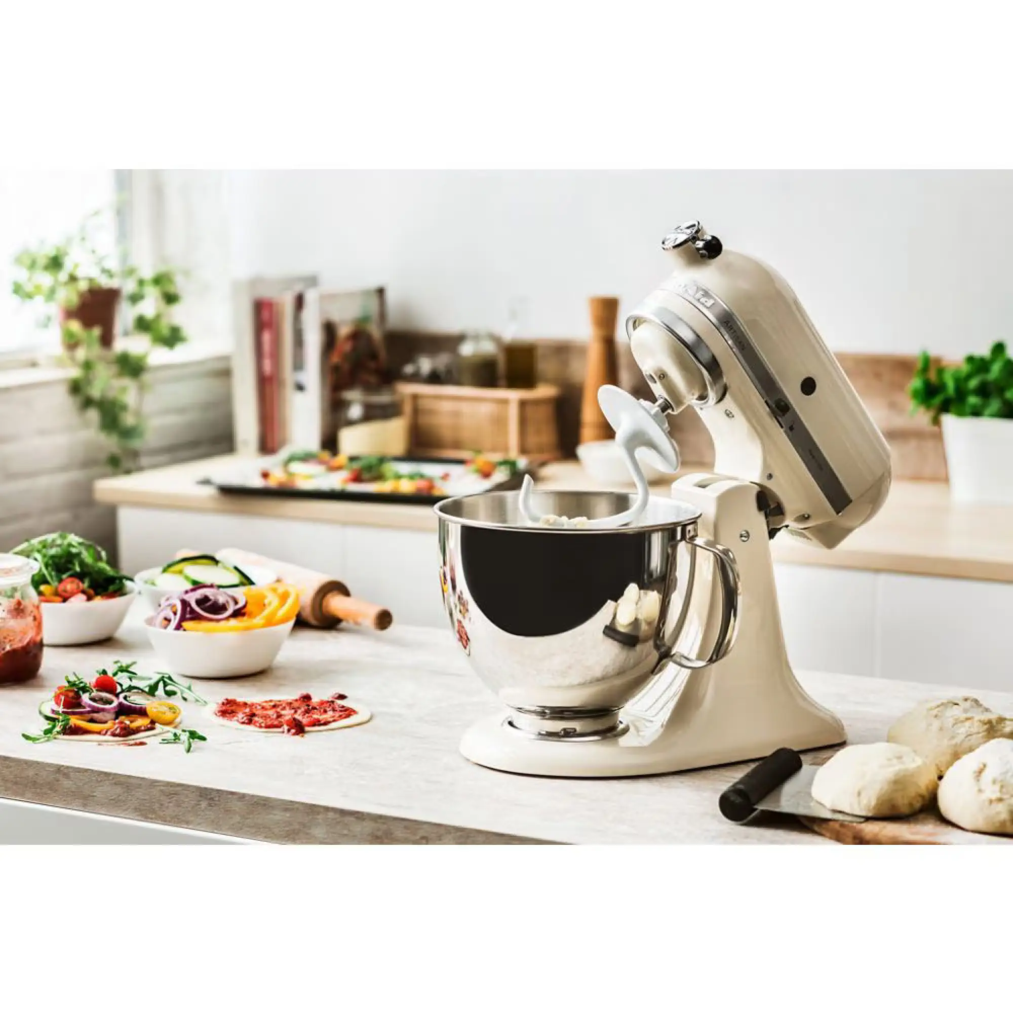 Photo of KitchenAid Artisan Elegance mixer 4.8L, Color: Almond Cream | 5KSM175PSBAC