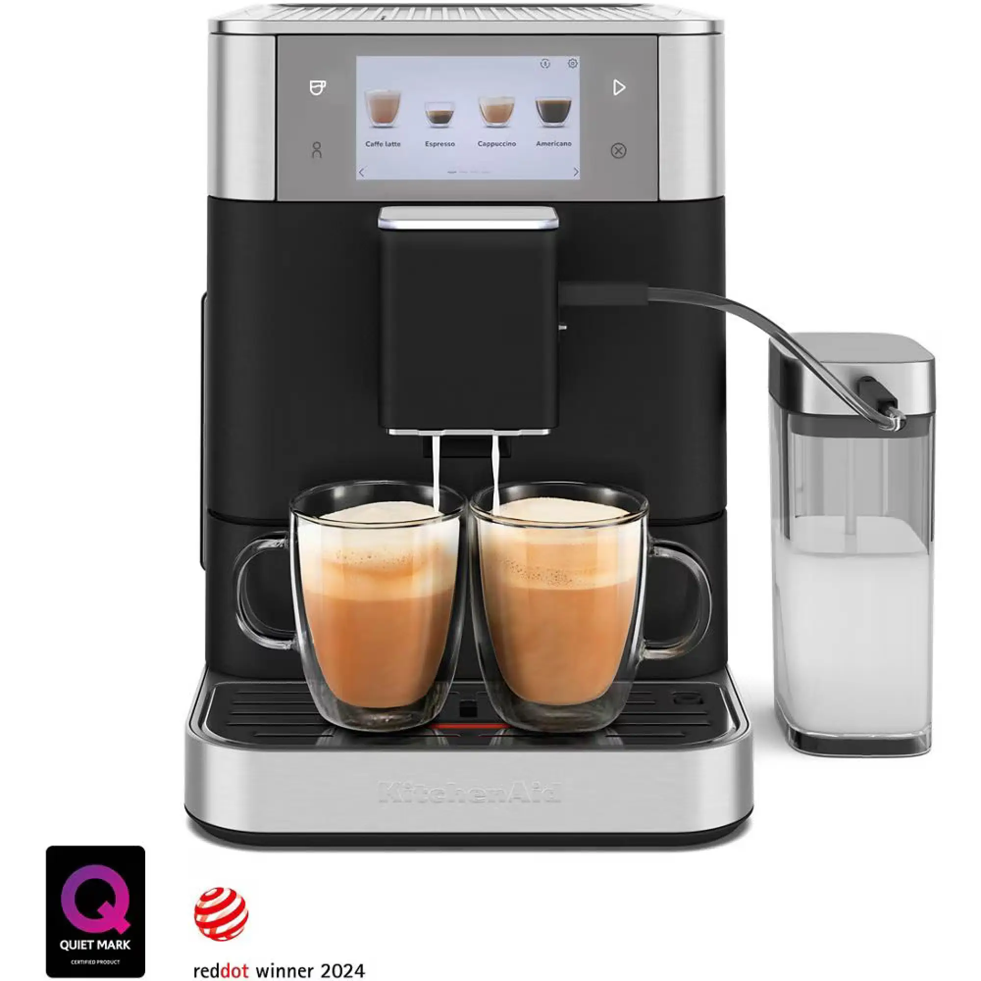 Photo of ماكينة صنع القهوة أوتوماتيكية بالكامل كيتشن أيد موديل KF8 - لون أسود حديدي (5KES8558BBK)