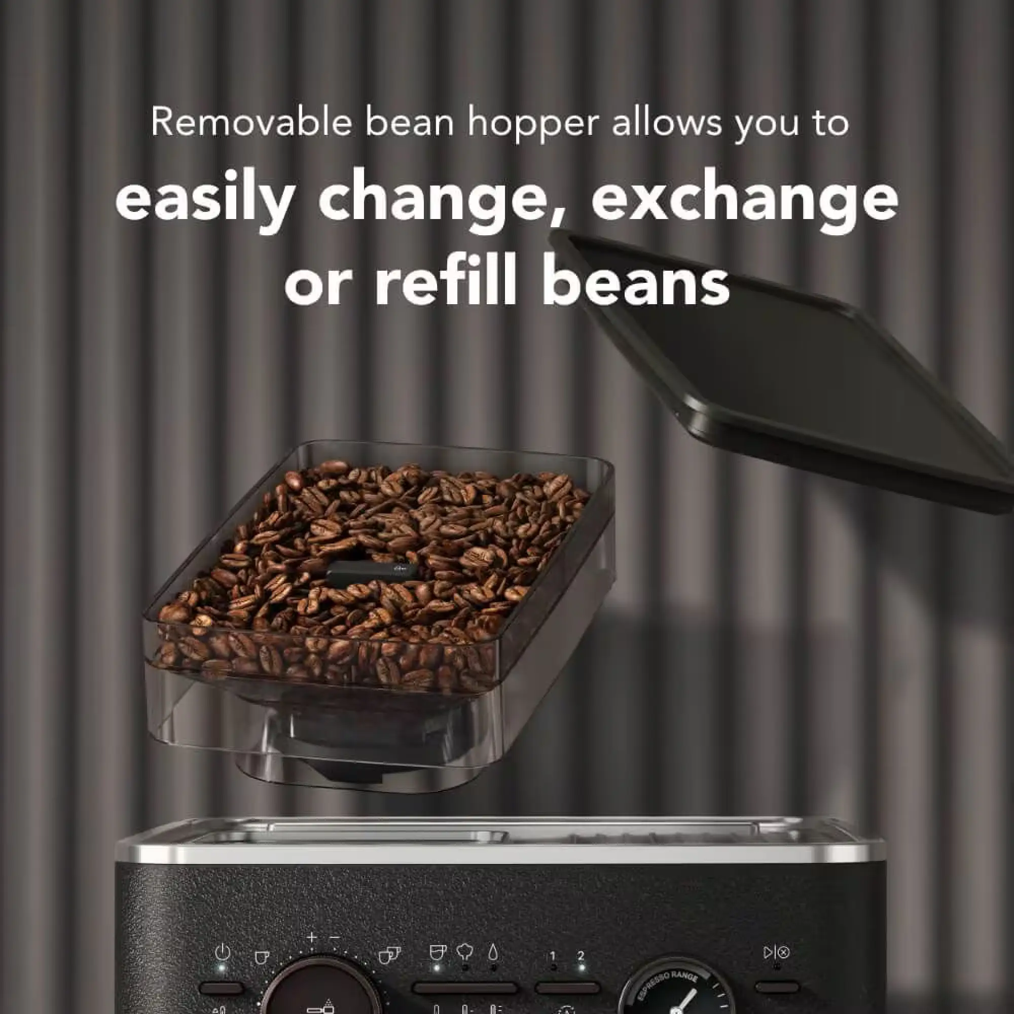 Photo of ماكينة تحضير الإسبريسو شبه الأوتوماتيكية من كيتشن إيد مع مطحنة مدمجة - لون أسود حديدي  | 5KES6551BBK