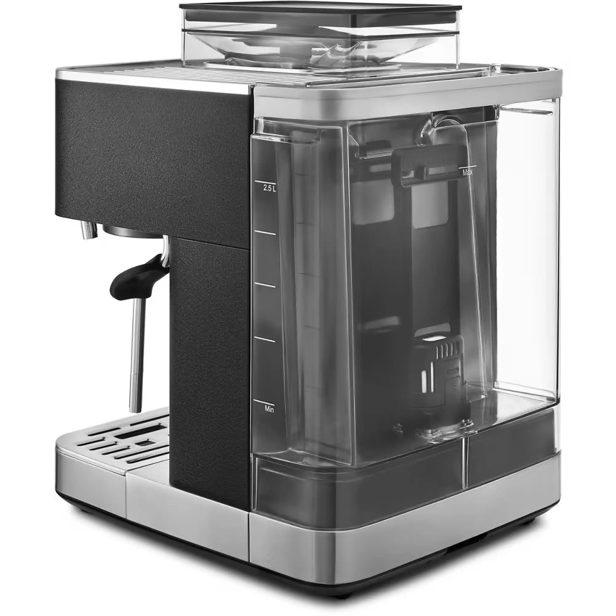 Photo of ماكينة تحضير الإسبريسو شبه الأوتوماتيكية من كيتشن إيد مع مطحنة مدمجة - لون أسود حديدي  | 5KES6551BBK