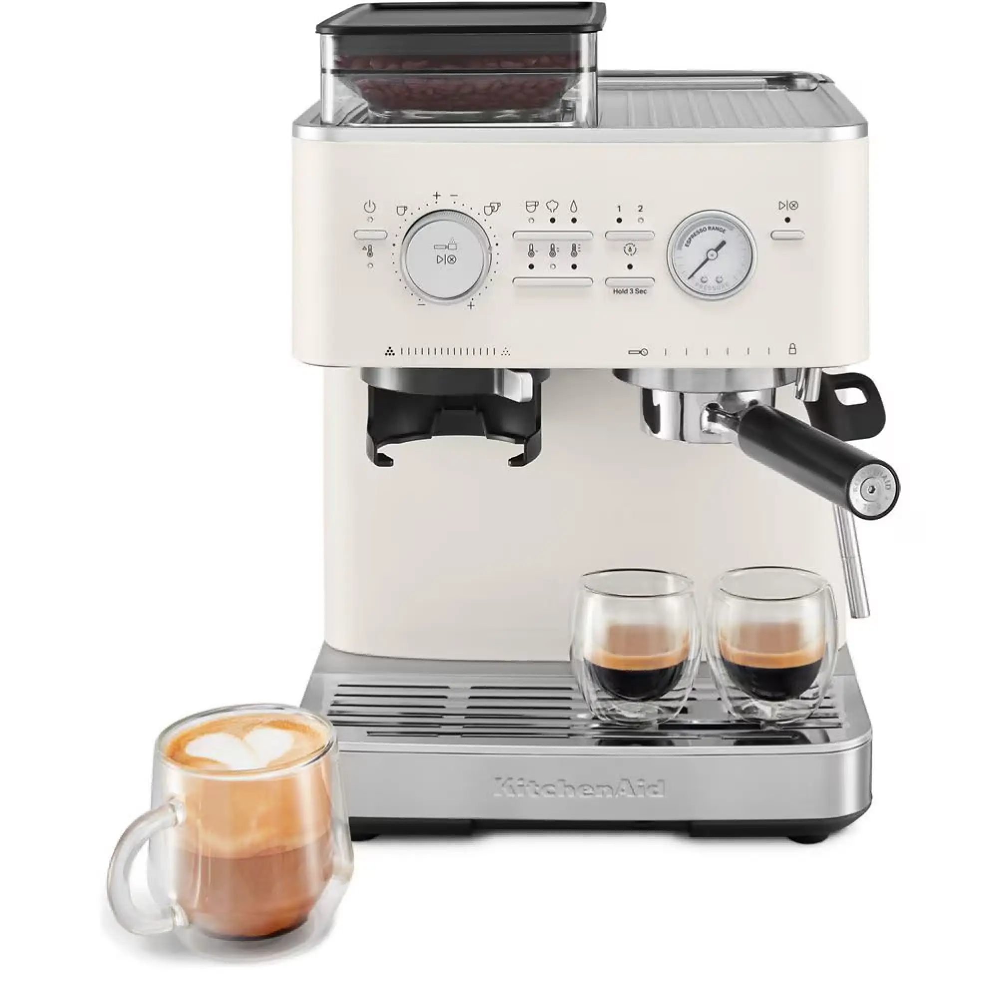 Photo of ماكينة صنع قهوة إسبريسو نصف أوتوماتيكية من كيتشن أيد موديل 5KES6551BPL - لون أبيض بورسلين (Porcelain White) | ضمان لمدة 2 سنةماكينة صنع قهوة إسبريسو نصف أوتوماتيكية من كيتشن أيد موديل 5KES6551BPL - لون أبيض بورسلين (Porcelain White) | 