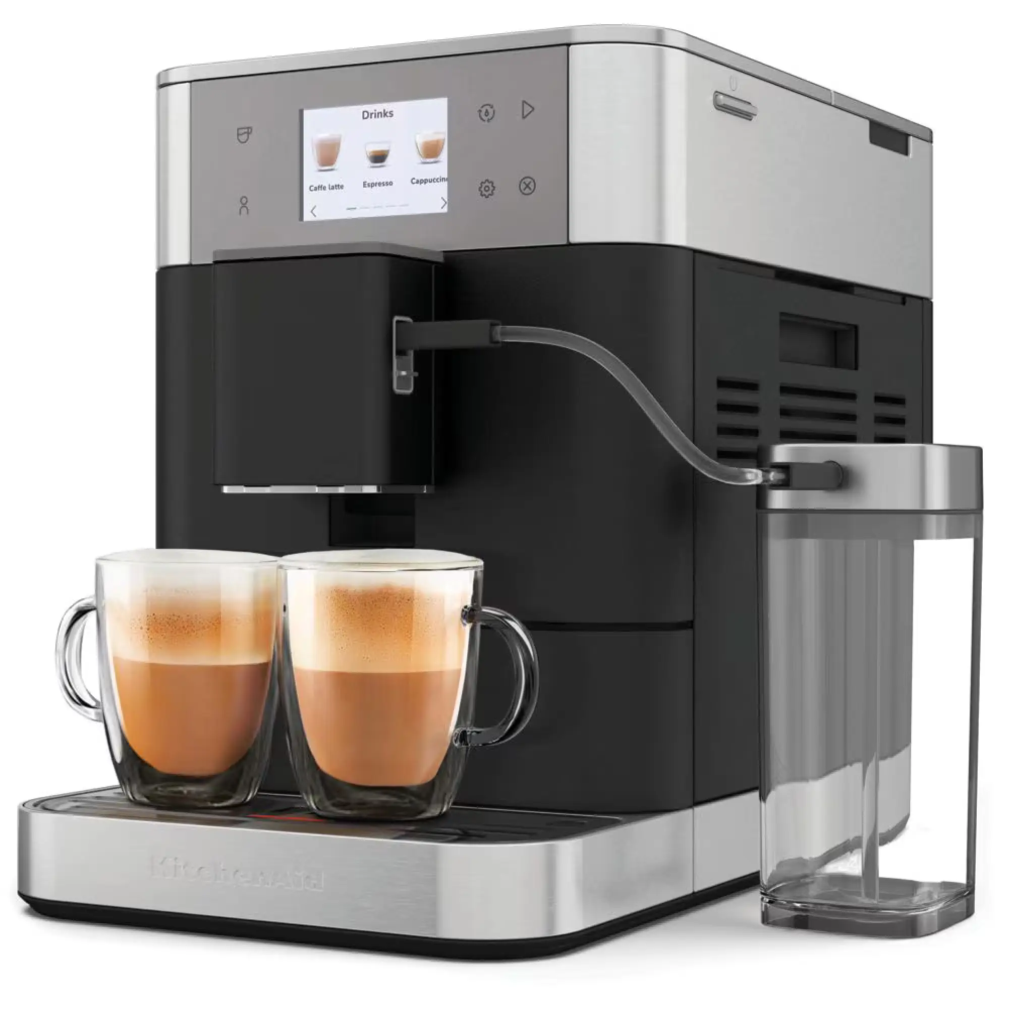 Photo of ماكينة تحضير قهوة إسبريسو أوتوماتيكية بالكامل من كيتشن إيد موديل 5KES8557BBK | اللون: أسود حديد الزهر (Cast Iron Black)