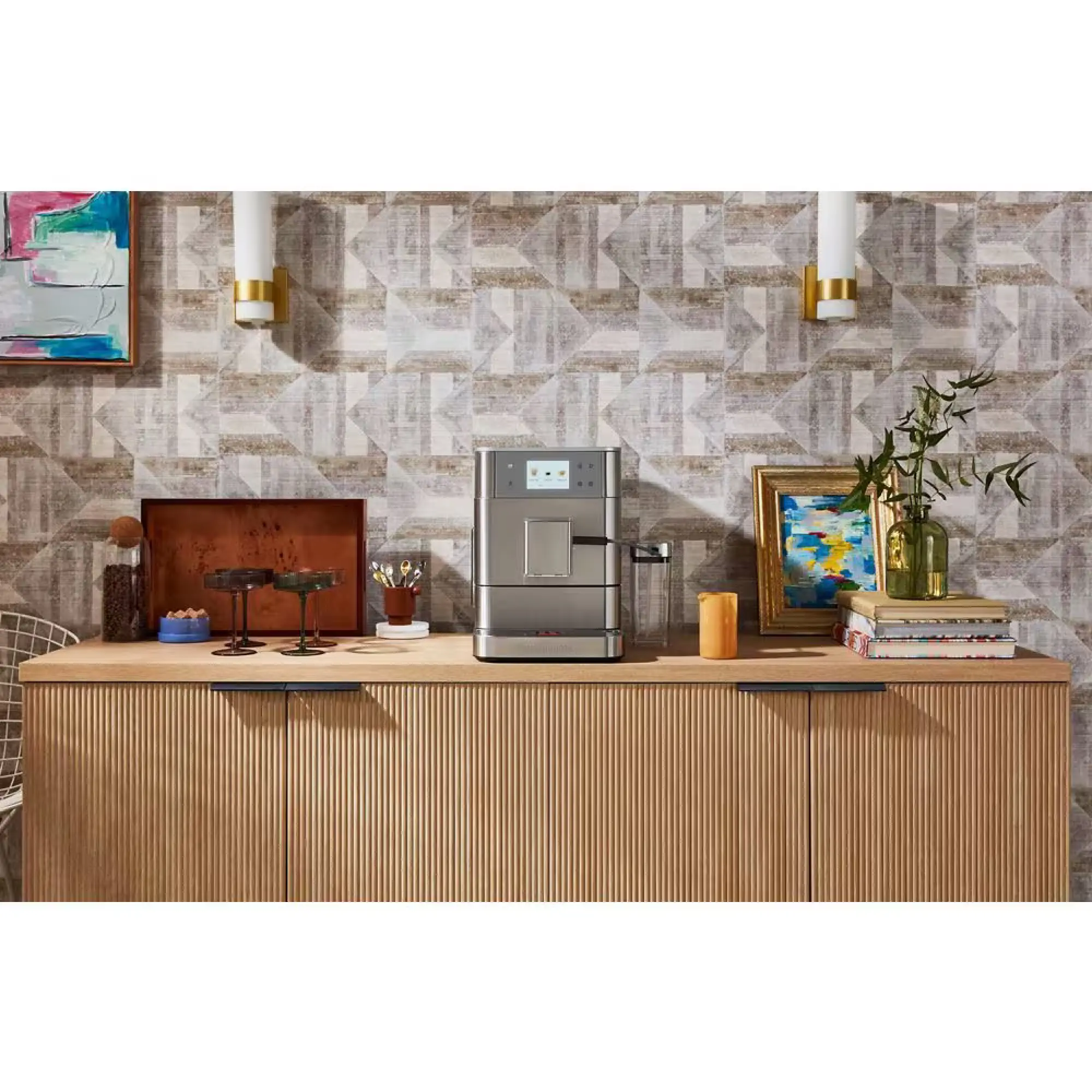 Photo of ماكينة تحضير القهوة كيتشن آيد أوتوماتيكية بالكامل موديل 5KES8557BSX | اللون: ستانلس ستيل