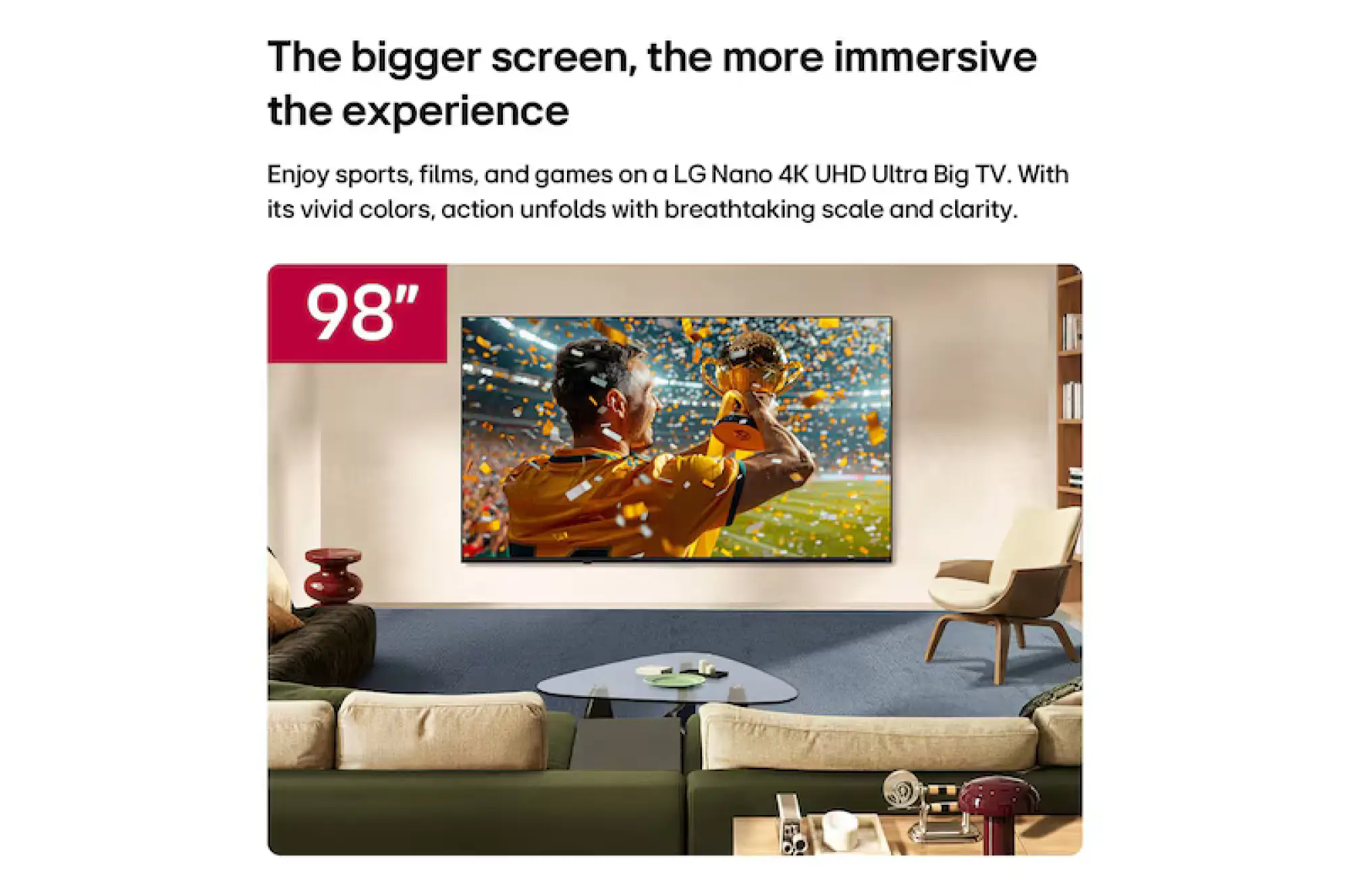 Photo of تەلەڤزیۆنی ژیری 98 ئینچیLG NANO 4K UHD AI NU85 ساڵی 2026