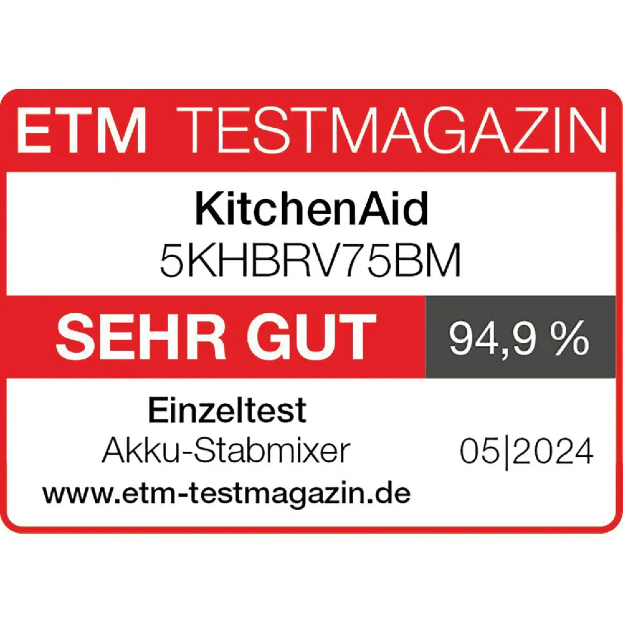 Photo of خلاط يدوي لاسلكي KitchenAid Go مع بطارية - أسود غير لامع 5KHBRV71BM