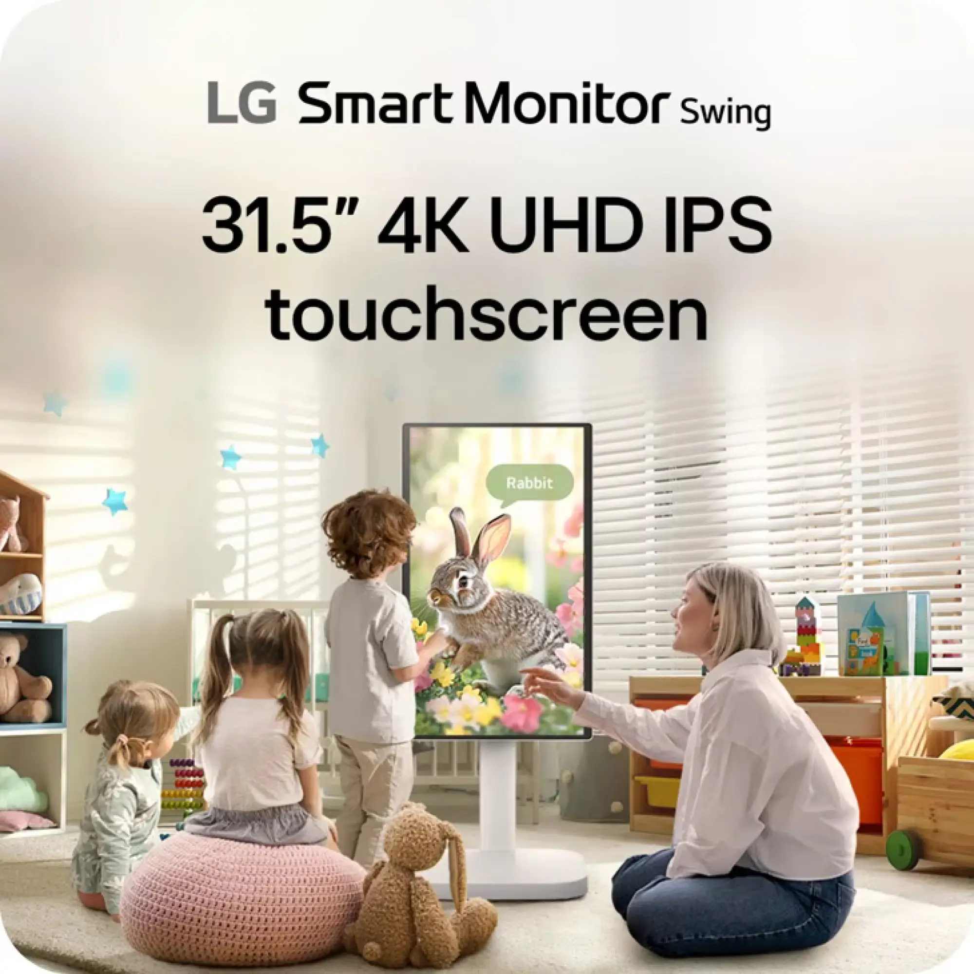 Photo of شاشة إل جي ألترا وايد 32 إنش Smart Monitor Swing - موديل 32U889SA-W