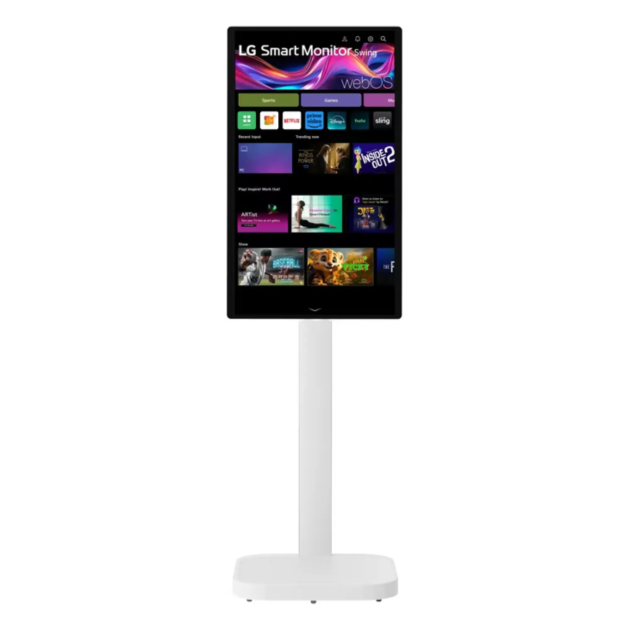 Photo of شاشة إل جي ألترا وايد 32 إنش Smart Monitor Swing - موديل 32U889SA-W