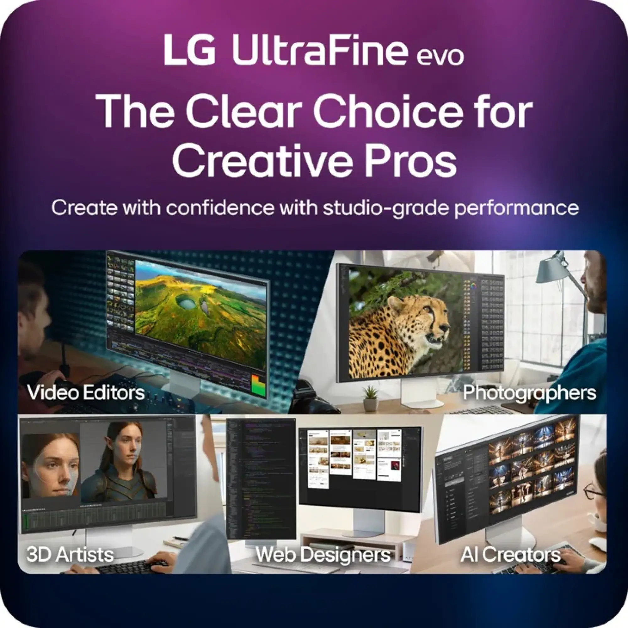 Photo of مۆنیتەری ئۆڵترا ئێل جی قەبارە 32 ئینج UltraFine™ evo 6K Nano IPS Black - مۆدێلی 32U990A-S