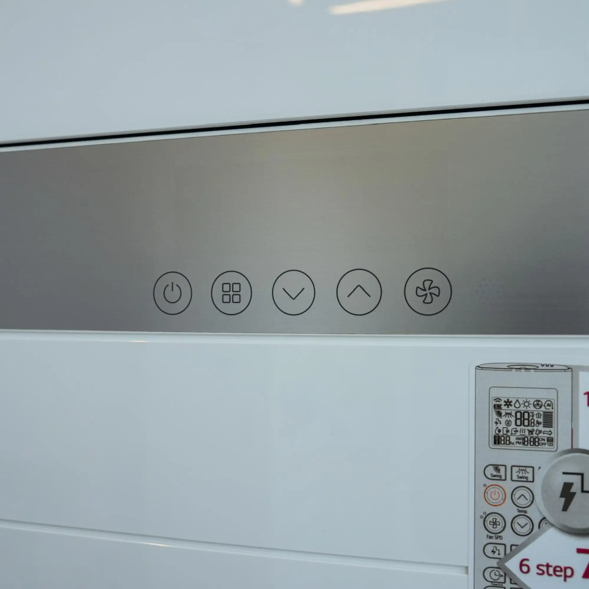 Photo of 3 Ton LG Floor-Standing Split Air Conditioner (Inverter), Model APNW36GT3EA, featuring 6 Steps I-Control Ampere, Tropical T3 Compressor, and Fast Cooling & Heating.