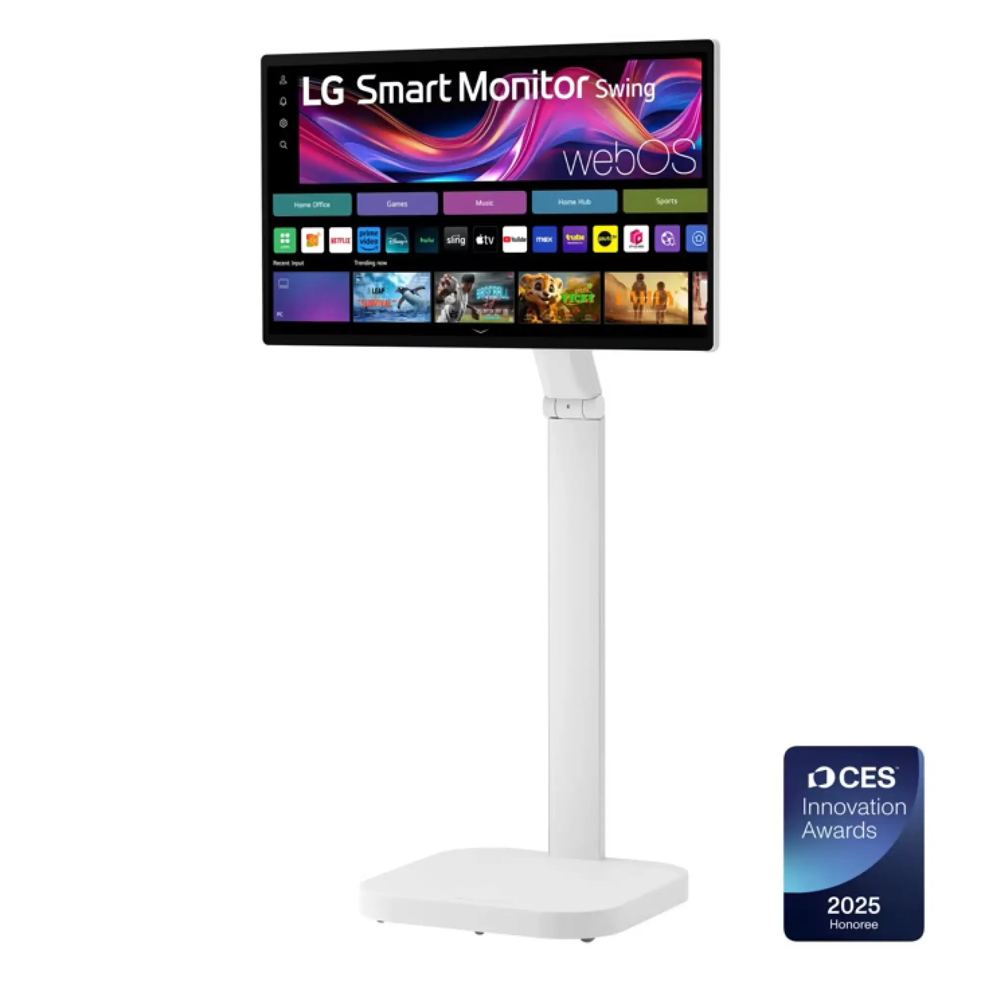 Photo of شاشة إل جي ألترا وايد 32 إنش Smart Monitor Swing - موديل 32U889SA-W
