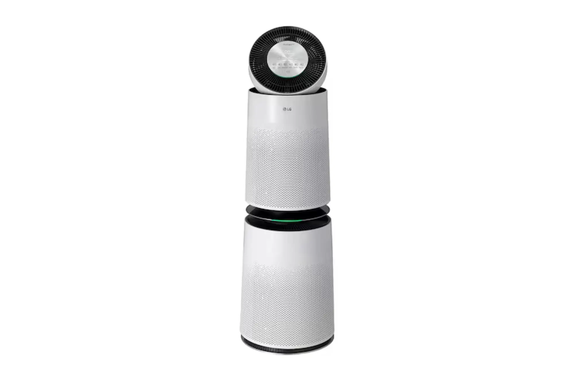 Photo of منقي الهواء LG PuriCare™ 360° Dual Version بفلتر H13 HEPA ومعزز النظافة Clean Booster باللون الأبيض